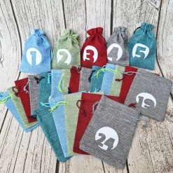 Adventskalender zum befüllen ~ Adventskalendersäckchen ~ Jute Säckchen ~ Weihnachten
