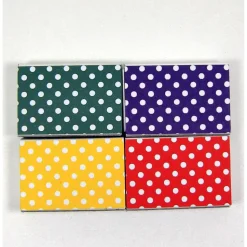 Adventskalender zum Befüllen Mini-Schachteln Schiebeschachtel Punkte Pünktchen bunt grün rot lila Advent