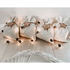 Adventskalender zum Befüllen, Adventskalender mit XL Säckchen, Adventskalender für die ganze Familie