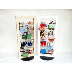 Adventskalender zum befüllen-FASHIONISTAS-Handtaschen Advent Deko-Gitter Metall Memoboard Pinnwand Fotogitter Gutschein