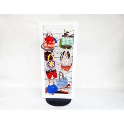 Adventskalender zum befüllen-FASHIONISTAS-Handtaschen Advent Deko-Gitter Metall Memoboard Pinnwand Fotogitter Gutschein