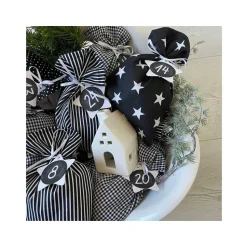 Adventskalender zum Befüllen, Adventskalender mit XL Säckchen, Adventskalender für die ganze Familie