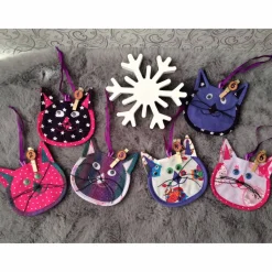 Adventskalenderesäckchen bunt befüllbar Katzenmotiv