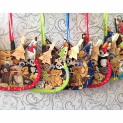 Adventskalendersäckchen befüllbar Katzenform Bärchenmotiv