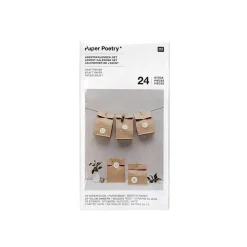Adventskalenderset mit 24 Tüten inkl. Zubehör