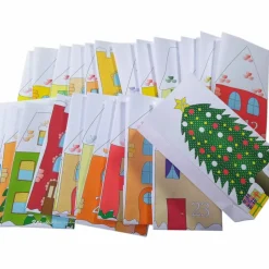 Adventskalender-Tüten Winterdorf – Handgemachter Adventskalender zum Befüllen