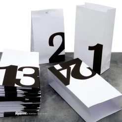 Adventskalender-Tüten zum Befüllen – 24 handgemachte Papiertüten mit großen Zahlen