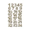 Adventskalenderzahlen Filz natur-meliert