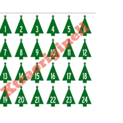 Adventskalenderzahlen zum Aufbügeln