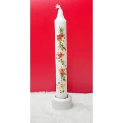 Adventskerze mit Datum | Weihnachtskerze zum Herunterbrennen | Adventskalender Kerze | Weihnachtsdeko | Geschenkidee