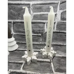 Adventskerze mit Kerzenhalter | Weihnachtskerze | Kerze | Adventskranz