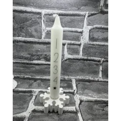 Adventskerze mit Kerzenhalter | Weihnachtskerze | Kerze | Adventskranz