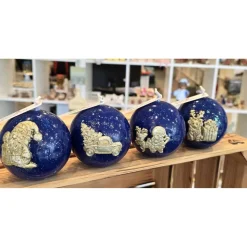 Adventskerzen - Weihnachtskerzen 4-er Set - Blau -