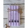 Adventskerzen im 4er Set mit Beschriftung ~ Stabkerzen ~ Weihnachten ~ Advent