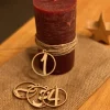 Adventskranz Anhänger Holz Zahlen 1 2 3 4 – Weihnachtsdeko Set