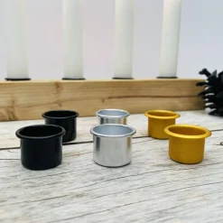 Adventskranz aus Altholz | Kerzenständer mit Tannenbaum für Stabkerzen | Geschenk zur Adventszeit | Adventsleiste