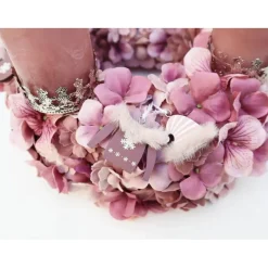 Adventskranz haltbar in altrosa