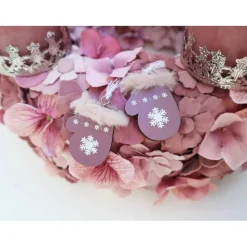 Adventskranz haltbar in altrosa