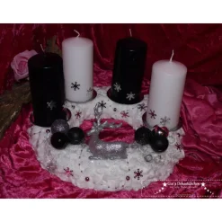 Adventskranz "Hirsch im SCHNEE-XMAS"