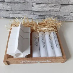 Adventskranz klein – Moderner Mini Adventskranz to Go aus Raysin, handgefertigt & individuell