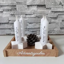 Adventskranz klein – Moderner Mini Adventskranz to Go aus Raysin, handgefertigt & individuell