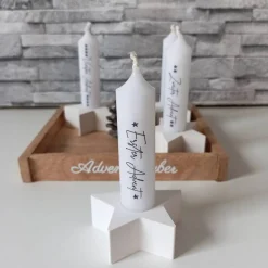 Adventskranz klein – Moderner Mini Adventskranz to Go aus Raysin, handgefertigt & individuell