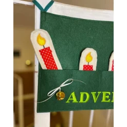 Adventskranz schwarz, Kerzenplakat