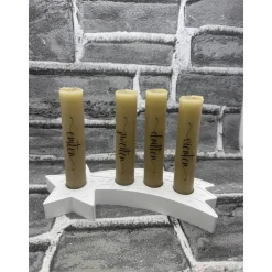 Adventskranz Sternenschweif | Handmade | mit Kerzen | Advent