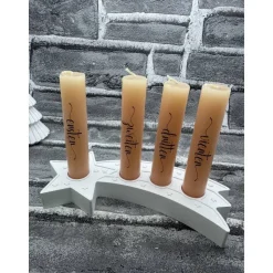 Adventskranz Sternenschweif | Handmade | mit Kerzen | Advent