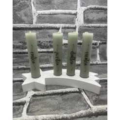 Adventskranz Sternenschweif | Handmade | mit Kerzen | Advent