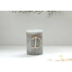 Adventskranz Zahlen Holz 1–4 (Ziffern) – handgemachte Holzzahlen, natürliche Weihnachtsdeko