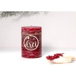 Adventskranz Zahlen Holz 1–4 in Schreibschrift mit Sternen – handgemachte Holzzahlen, natürliche Weihnachtsdeko