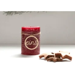 Adventskranz Zahlen Holz 1–4 in Schreibschrift – handgemachte Holzzahlen, natürliche Weihnachtsdeko