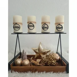 Adventskranzdekoration, Kerzenschmuck Weihnachten, weihnachtliche Dekoration,Adventskranzanhänger, versch.Farben und For