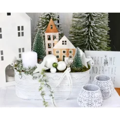 Adventsschale Snow- white