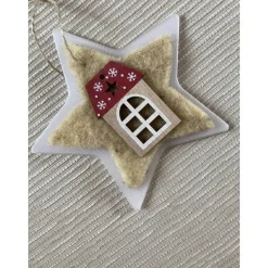 Adventssterne, 3-D-Sterne mit Haus-Motiv in zwei Varianten