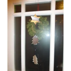 Advents-und Weihnachtsdeko, Stern, Tannenbaum, Deko-Girlande, Upcycling-Unikat hessmade