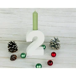 Adventszahlen, Adventskranz, Zahlen aus Raysin, Kerzenhalter Advent