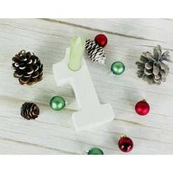 Adventszahlen, Adventskranz, Zahlen aus Raysin, Kerzenhalter Advent