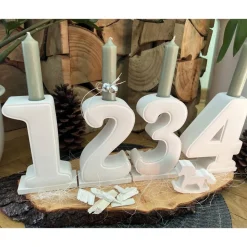 Adventszahlen aus Raysin (1–4) – handgefertigte Zahlen für deinen Adventskranz oder deine Weihnachtsdekoration