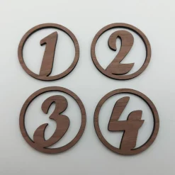 Adventszahlen 4er Satz, 1 2 3 4, Adventskranz, Weihnachten, Dekoration, Weihnachtsdeko, Merry Christmas,lasergeschnitten