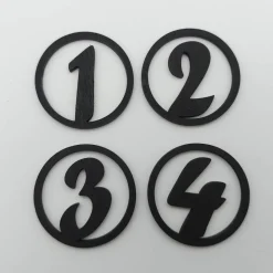 Adventszahlen 4er Satz, 1 2 3 4, Adventskranz, Weihnachten, Dekoration, Weihnachtsdeko, Merry Christmas,lasergeschnitten