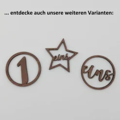 Adventszahlen 4er Satz, eins zwei drei vier, Adventskranz, Weihnachten, Dekoration, Weihnachtsdeko, Merry Christmas