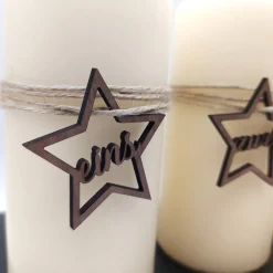 Adventszahlen 4er Satz Sterne, eins zwei drei vier, Adventskranz, Weihnachten, Dekoration, Weihnachtsdeko, Christmas
