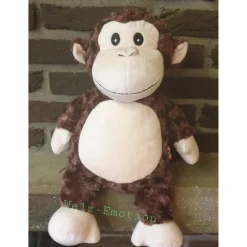 Affe - Kuscheltier individuell bestickt zur Geburt, Taufe, Geburtstag oder weiteren Anlässe