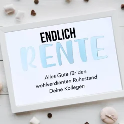 A4-Geldgeschenk zur Rente | Personalisiertes Geschenk zum Ruhestand