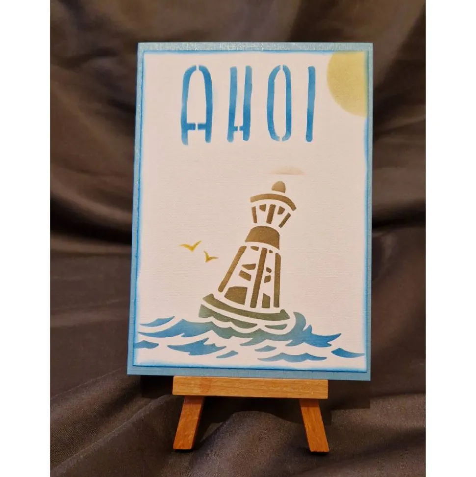 AHOI - Geburtstagskarte - Boje