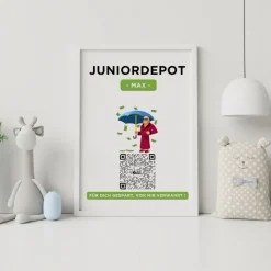 Aktien ETF Geschenk | Persönliches Geldgeschenk | Aktie ETF Kryptowährung QrCode Bild | Motiv Richman