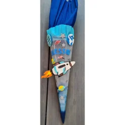 All Weltraum Schultüte Zuckertüte als DIY Set oder in handarbeit hergestellt-personalisiert, individuell