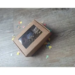 Alle Guten Dinge sind Drei/ 3 Minigugelhupfe/ 3 Geburtstagskerzen / kleiner Geschenkkarton